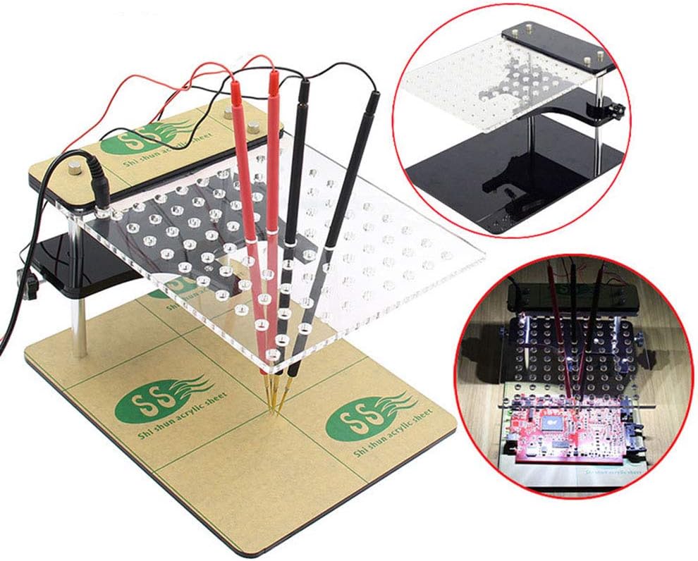 BDM Frame with Mesh and 4 Probe Pens for FGTECH BDM100 ECU Programmer Tool ECU Modification Program Bracket Brush Test Stand,Only Frame