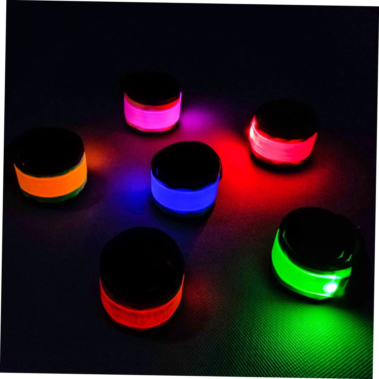BESPORTBLE Braccialetti di di Sicurezza Braccialetti Schiaffi da Corsa Notturna Cavalcare Braccialetti Braccialetti Schiaffi Luminosi Braccialetti Schiaffi a LED