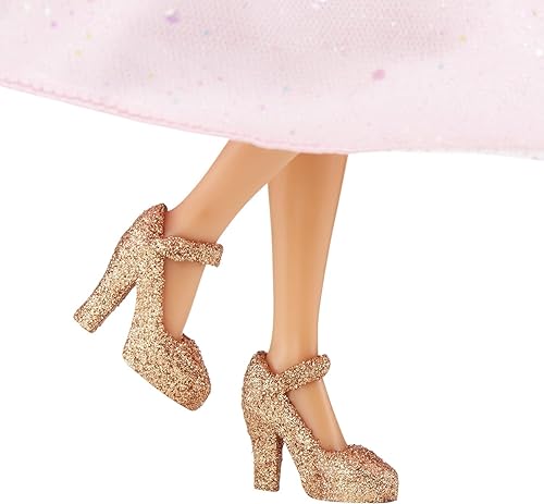 Miniatura 8 de MGA Entertainment Dream Ella Let's Celebrate Doll DreamElla, confeti de mariposa rosa y dorado con purpurina para desembalaje de 11.5 pulgadas,