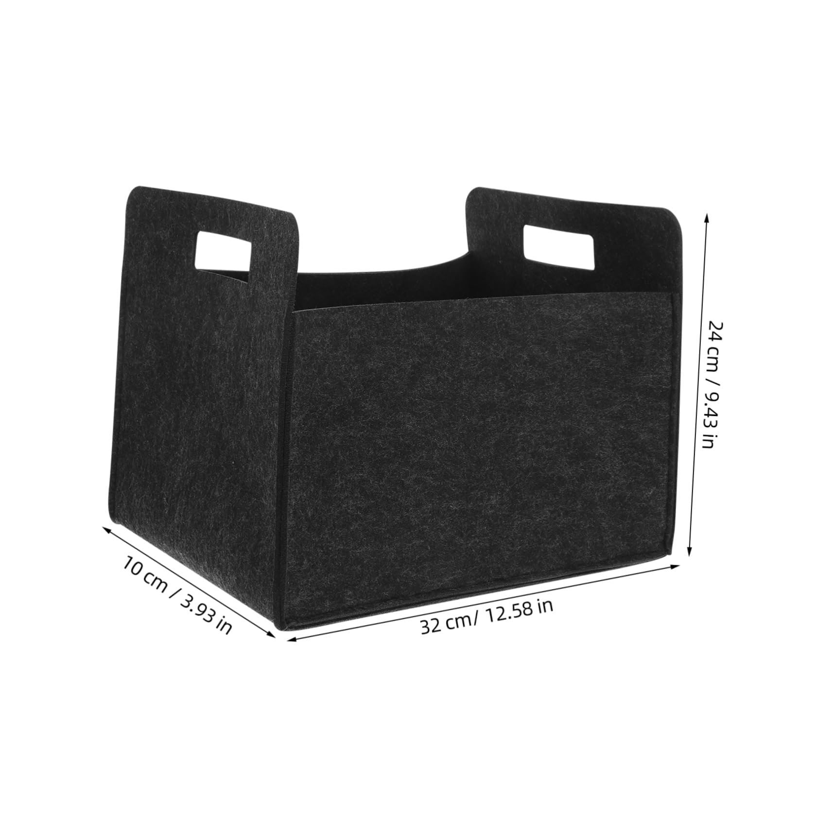 Alipis Elegant Present Presentation Felt Storage Basket Box Organizer for Books Toys and More
