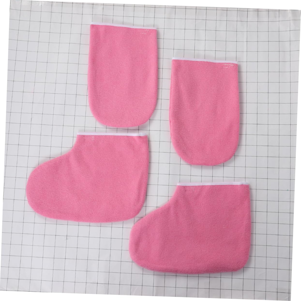 FRCOLOR 6 pares de guantes para botas de mano para el cuidado de la belleza, guantes de cera de parafina para cosméticos botas cortas calefacción
