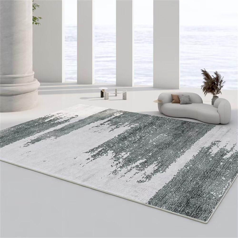 Tapis chambre ado antidérapant et résistant à l'usure grand format gris