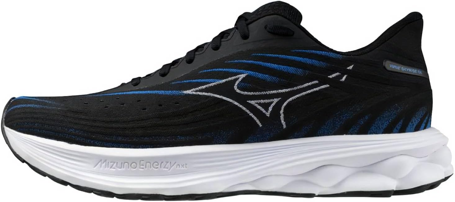 Wave Skyrise 6 Men's Running Shoes, Black/White/Blue Pace