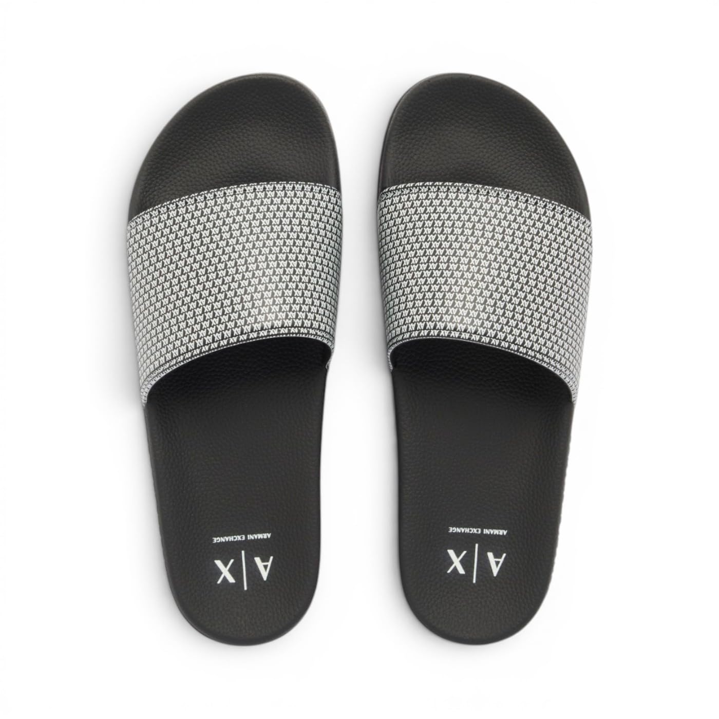 Ciabatte Uomo Armani XM002886 AF24948 MC562 Black + Black + Off White