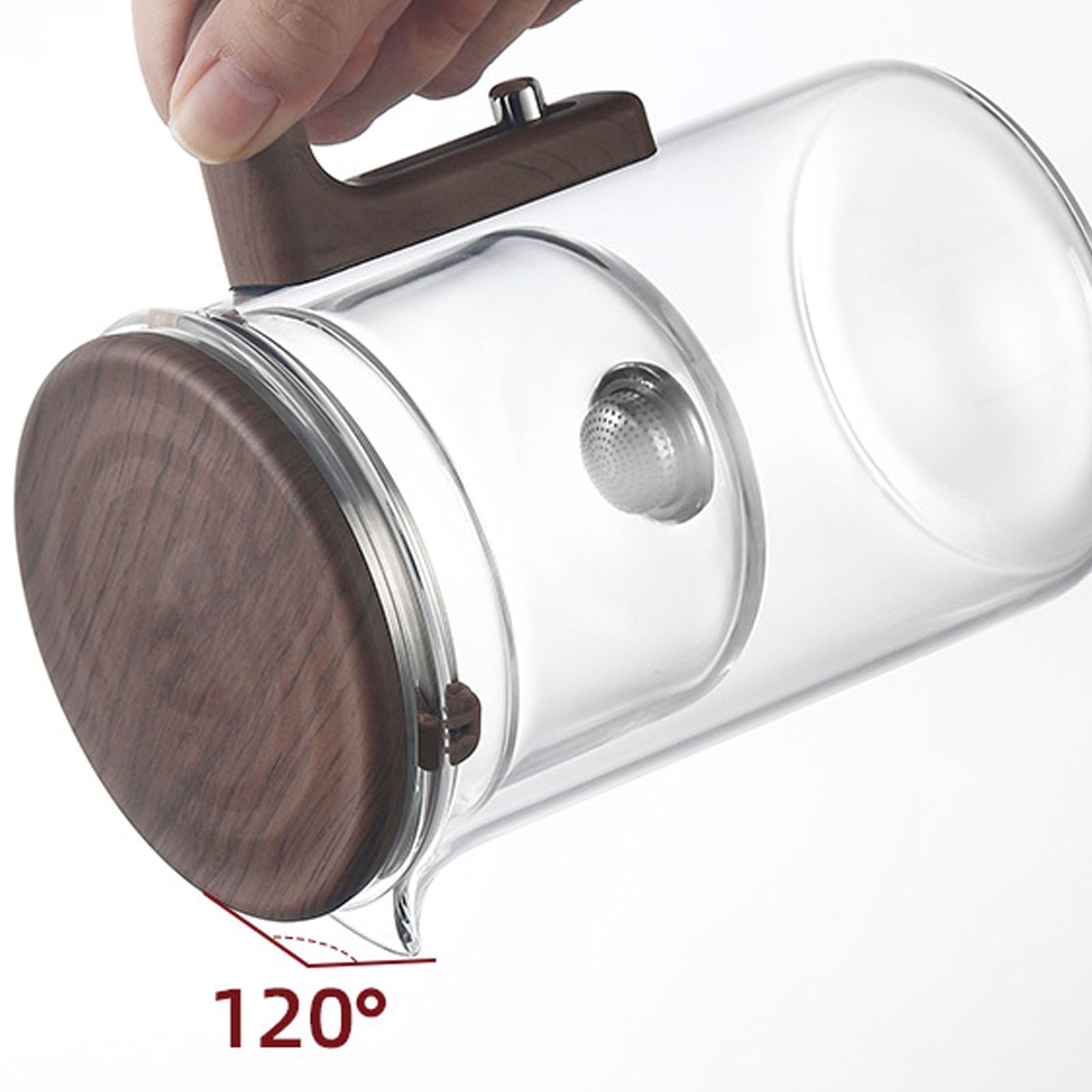 Fockety Magnetische Teekanne mit Tee-Ei für Losen Tee, 1,5 Liter, für Teezubereitung (FY520D)