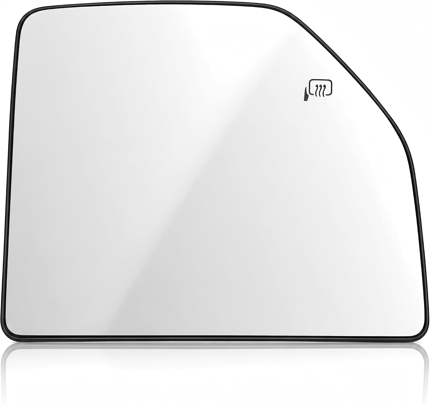 Passenger Side Upper Heated Flat Towing Mirror Glass with Backing Plate, Compatible with Ford F-150 2015-2020, F-250 F-350 F-450 F-550 Super Duty 2017-2020, Replace OE# FL3Z17K707S, FL3Z17K707U