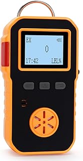 Propane Meter, Methane Natural Gas Leak Detector, 0-100% LEL Monitor with 2 Sensitivity Level, Explosion-Proof Industrial Tester, Rechargeable Battery Operated Reader, Alarm Safety for Work Home
