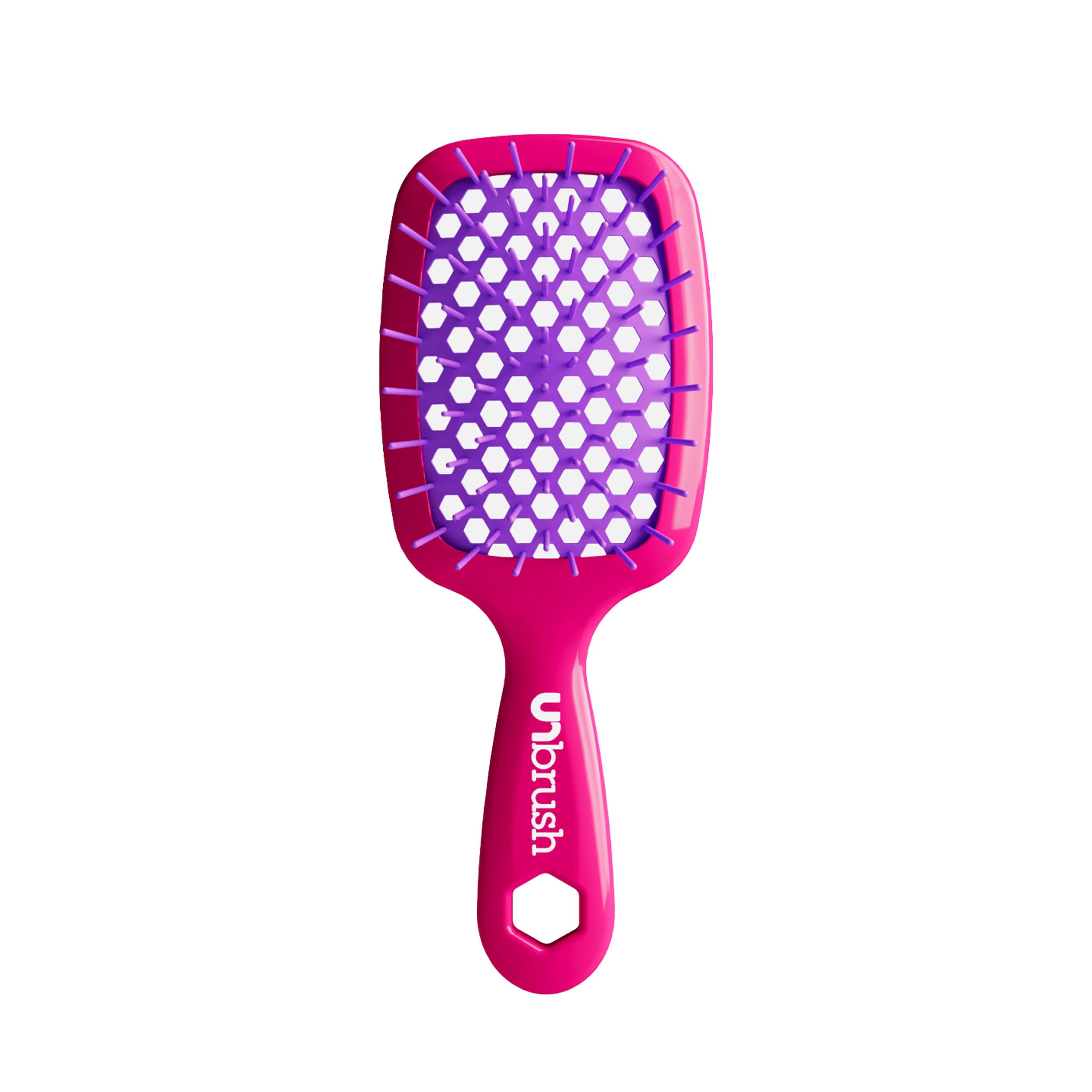 unbrush detangling hair brush mini neon