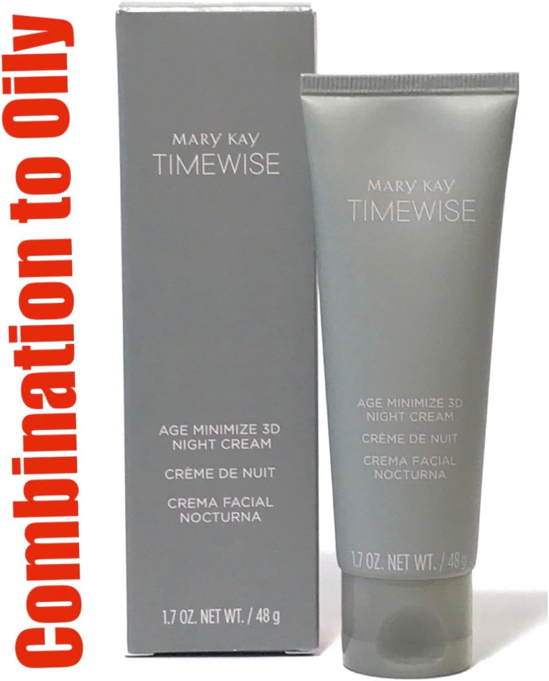 MK Mary Kay Timewise Age Minimize 3D Night Cream Combination to Oily Skin (1.7 oz) (089007)
