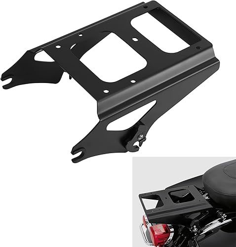 Miniatura 6 de TCT-MOTORPARTS 2-Up Portaequipajes de Maletero Desmontable para Harley Road King 2009-2013 FLHR FLHRC FLHT FLHX, FLTR, FLTRX, FLHRSE5, FLHXSE23,