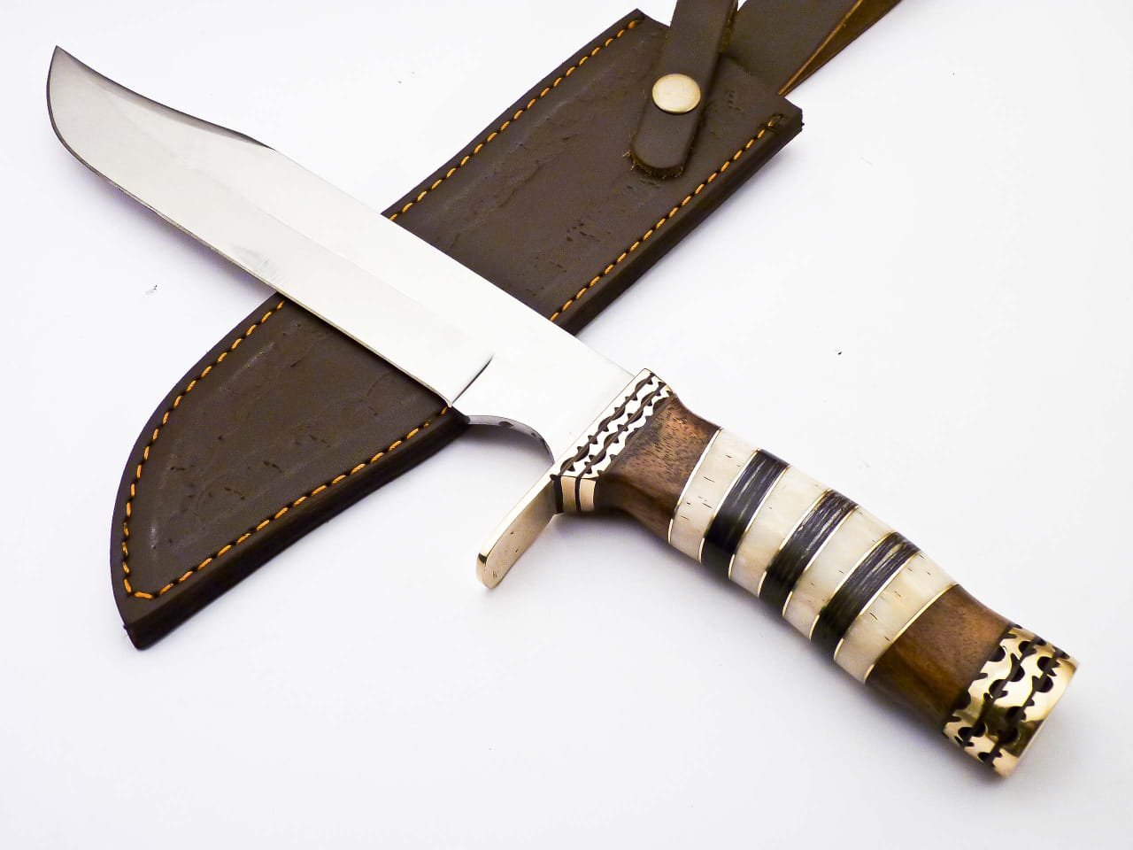 Happy Home Gifts Metal Handled Tanto Knife with Sheath