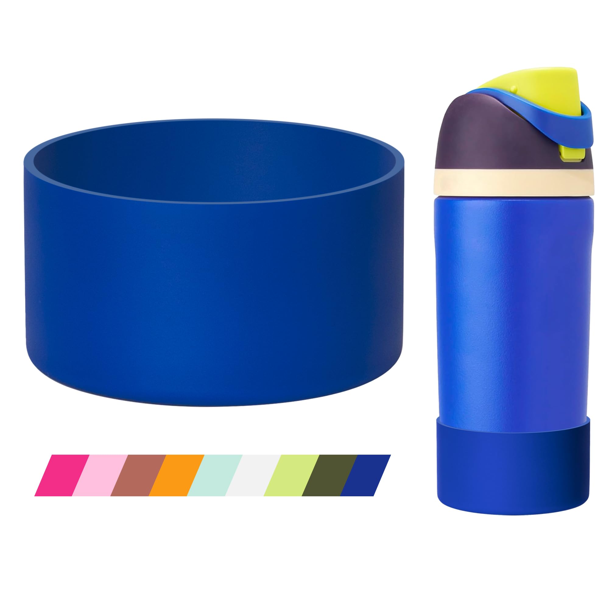 Lpaacat Silicone Boot for Owala Kids Water Bottle 16 oz, Protective Silicone Bottom Bumper for Owala Kid Bottles FreeSip 16 oz, Anti-Slip, BPA Free