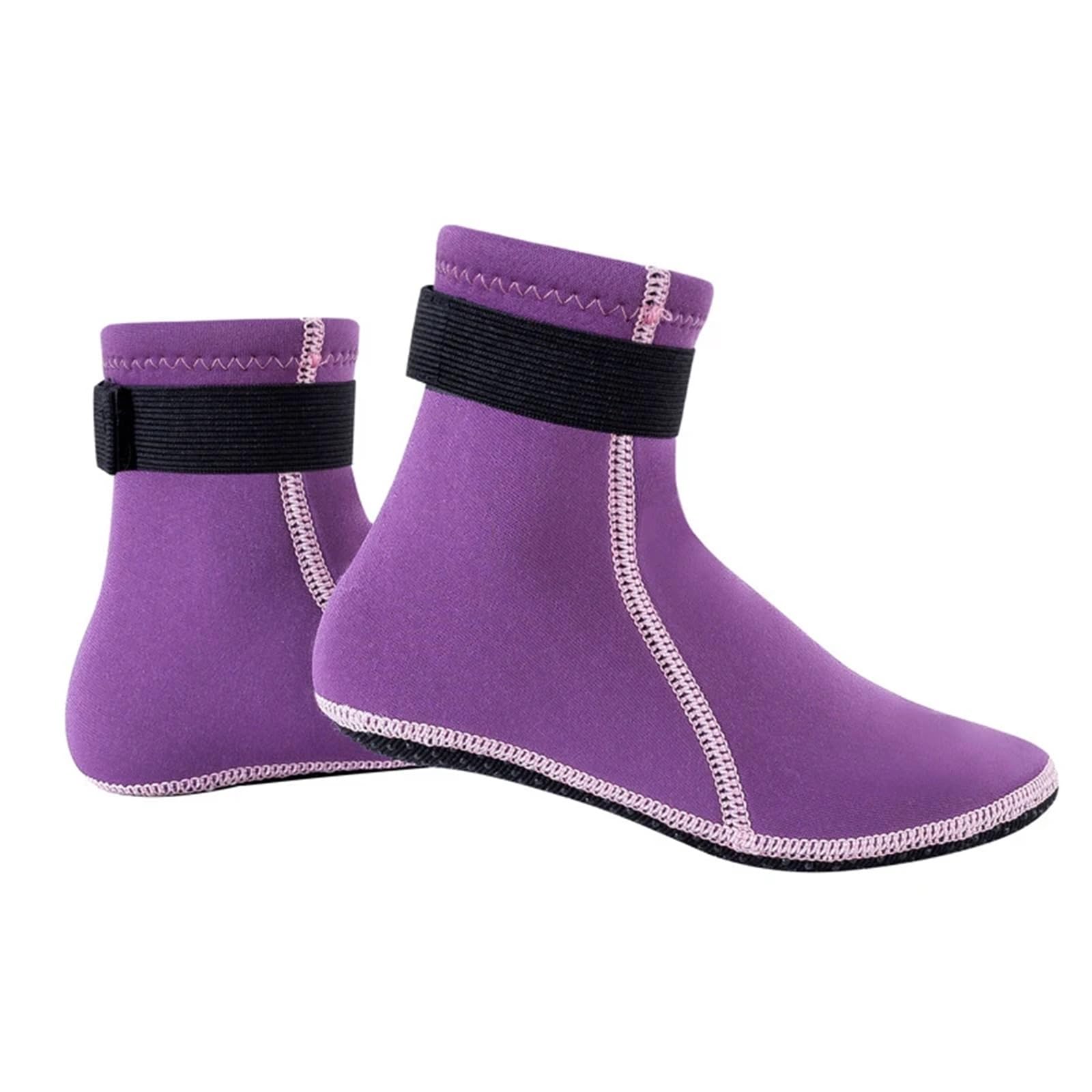Calzini Neoprene Calzini in Neoprene 3mm Acqua Mantieni Calda Sabbia Antiscivolo Muta Sport Nuoto Surf(Color1,3XS(34-37))