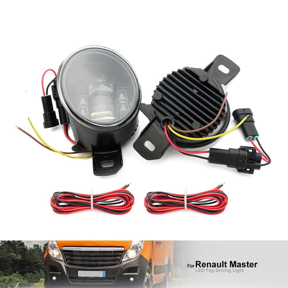 LED-Nebelscheinwerfer DRL Tagfahrlicht für Opel Movano B Re.nault Master III NV400 2010-2019 Frontstoßstange Nebelscheinwerfer Reflektoren Blinker DLR-Lauflicht 2 Stück