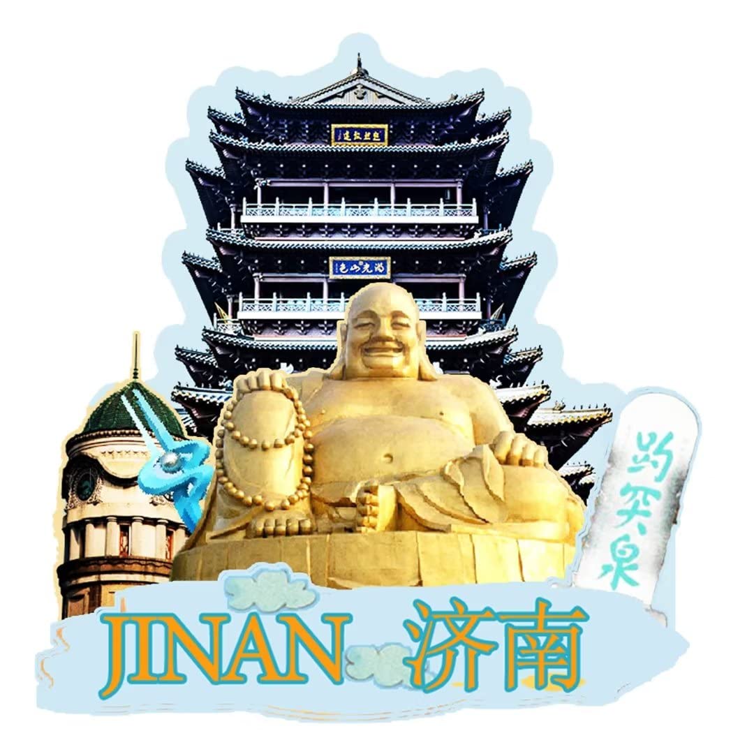 Orlybar China Jinan Magnet Fridge Magnet Wooden 3D Landmarks Travel Collectible Souvenirs Decoration Handmade -120