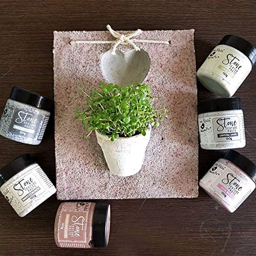 Stone Texture Paste Crystal Sand 150G Bottle | Texture Art Medium, Mixed Media Paste, 3D Effect Paste, Canvas Art, Stencil Work, DIY Craft, Home Décor 3