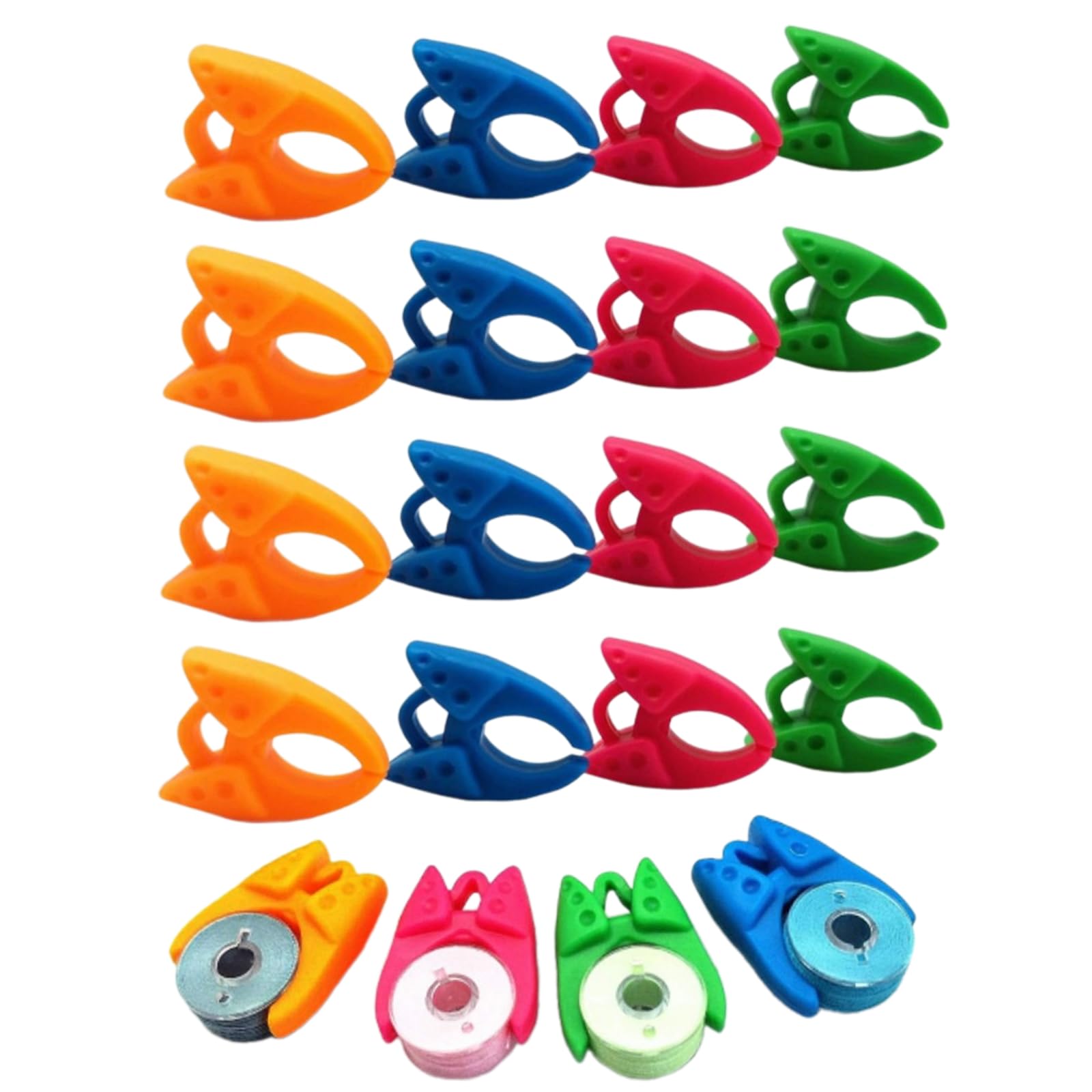 20 PCS Bobbin Fixation Clamps Bobbin Holder Clips Bobbin Thread Holder Clips Bobbin Clamp Thread Spool Huggers for Bobbin Holders No More Thread Getting