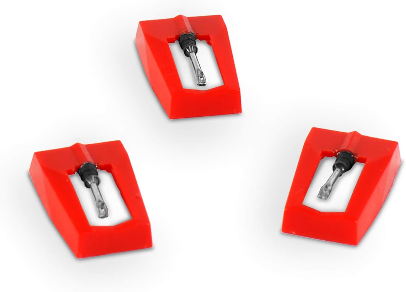 VictrolaITNP-Y1 3 Pack Turntable Replacement Needles for Portable Suitcase Record Player White