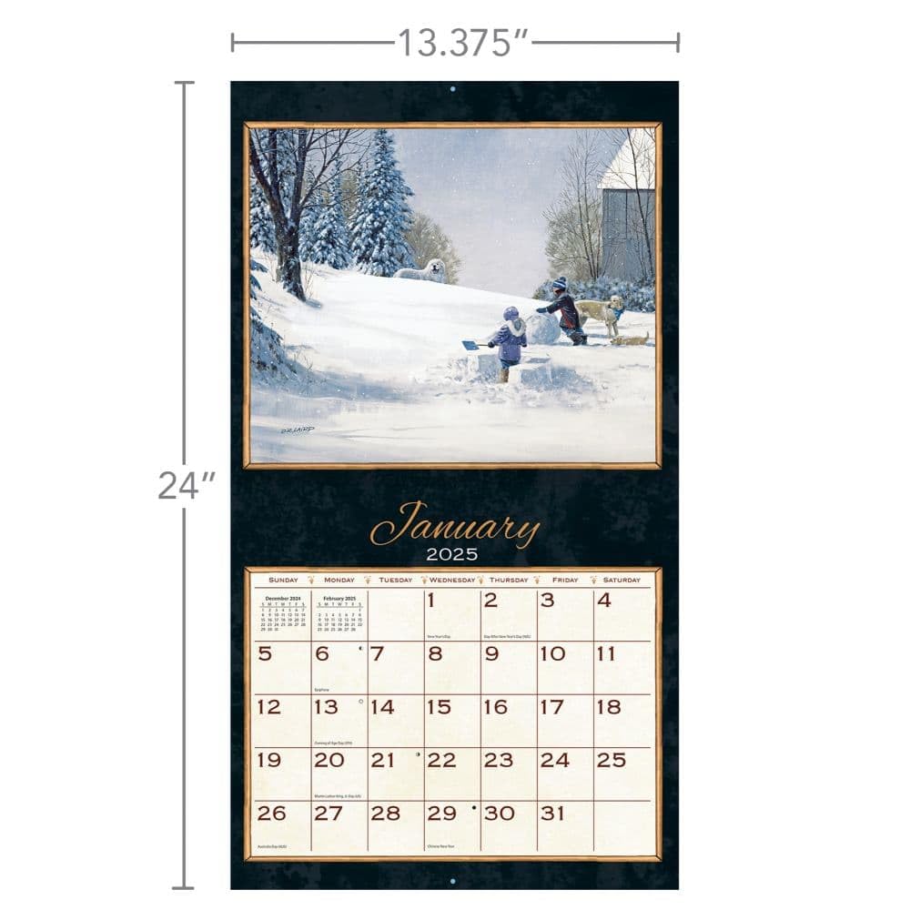American Cat (TM) - Calendrier mural 2025