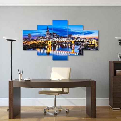 Miniatura 7 de Lake EOLA Park - Lienzo decorativo para pared, diseño de horizonte de la ciudad de Orlando Florida, Estados Unidos, para sala de estar, dormitorio,