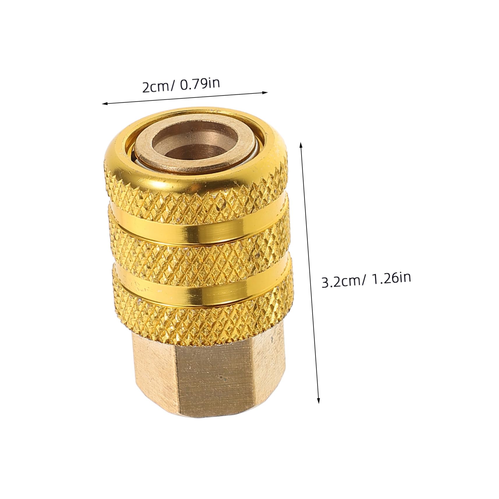 PRETYZOOM Copper Air Chuck with Quick Connect Design for Secure Tire Inflation Efficient Hose Connector for Car and Motorcycle Emergency Use