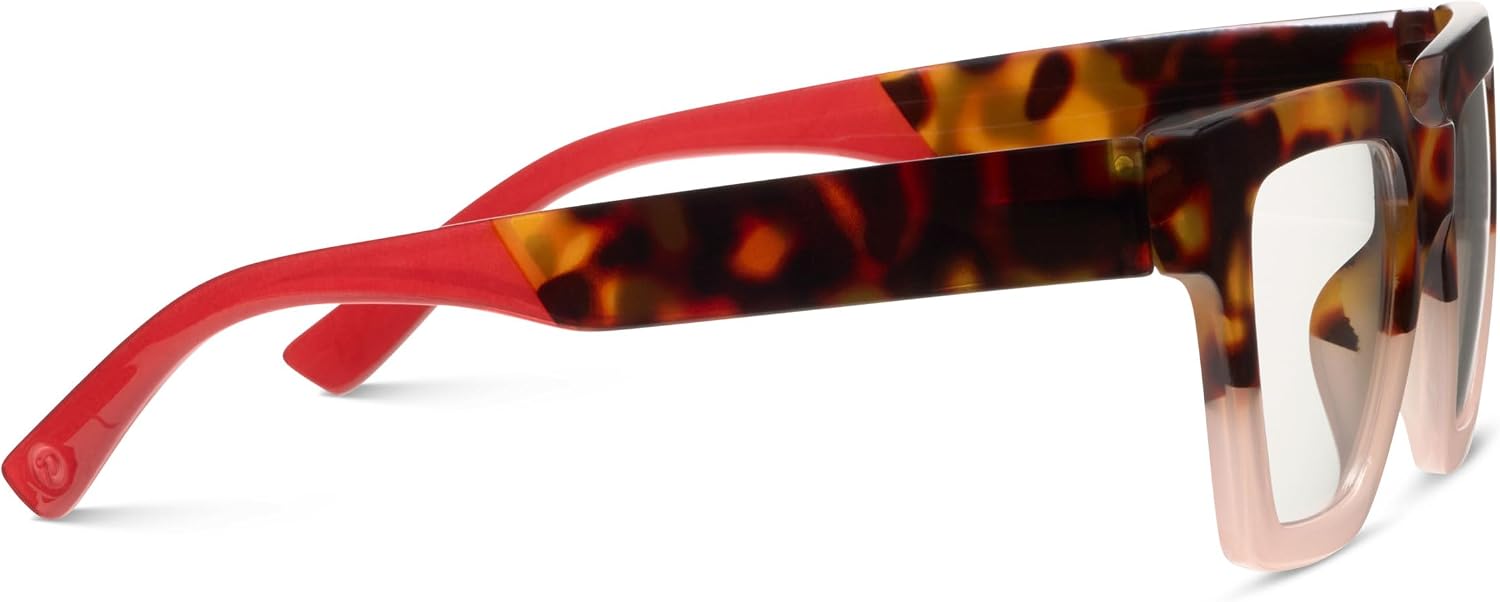 Oprah's Favorite Things Take a Bow Oversized Square Blue Light Blocking Reading Glasses