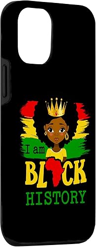 Vista 3 de iPhone 15 I am Black History Girls Black History African American Case