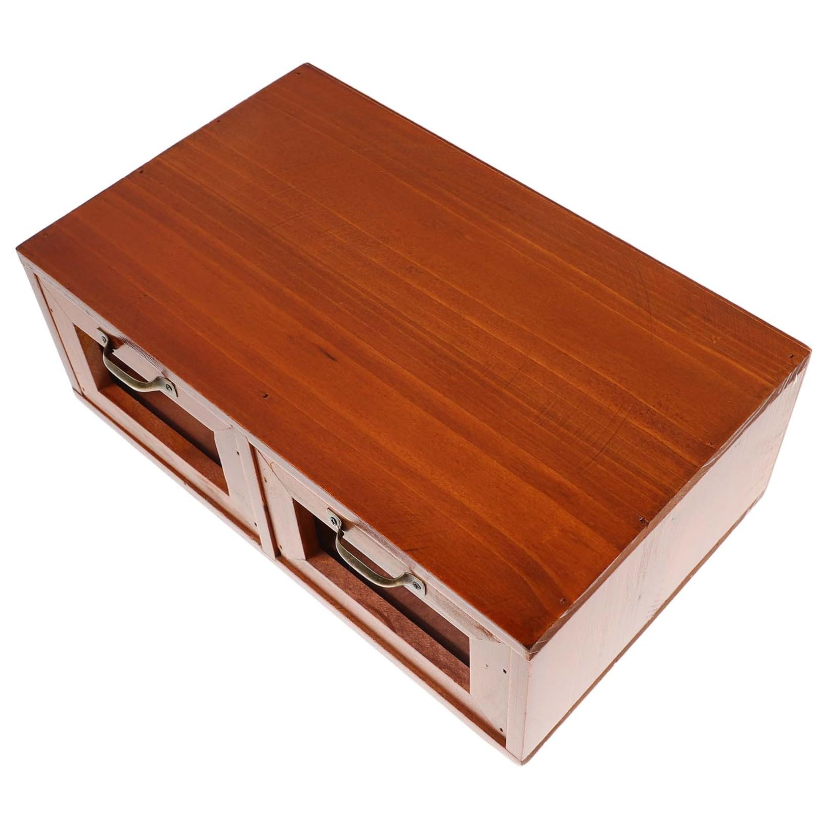 Mipcase Alzata per Monitor Supporto per Laptop e Monitor Multifunzionale in Legno con Cassetto Acrilico con Organizer da Scrivania ed Elegante Design per Ufficio
