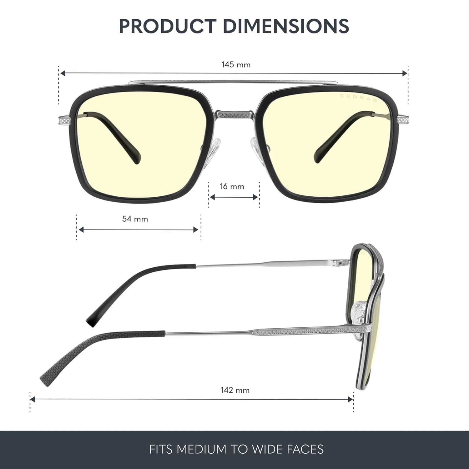 GUNNAR - Stark Industries Edition Blue Light Sunglasses - Blocks 65% Blue Light - Amber Tint - Image 2