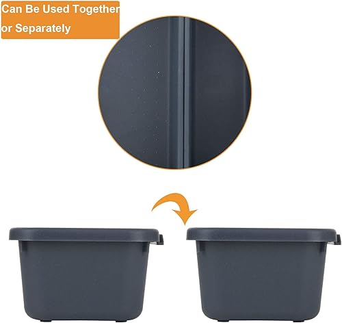 Miniatura 5 de Juego de 24 bandejas organizadoras de cajones de escritorio entrelazadas separadores de cajones de plástico separadores de almacenamiento para baño