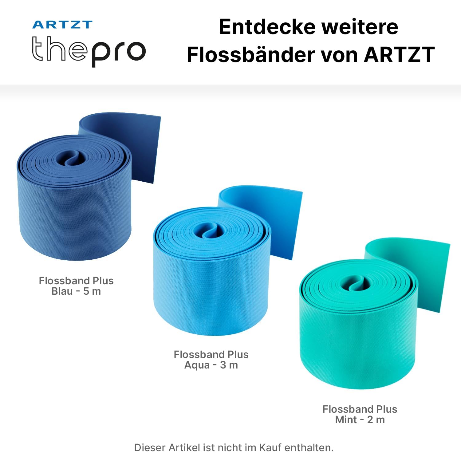 Flossband | Rutschfestes Medical Flossing Band I Elastisches Flossing Band für Vitality Flossing | Kompressionsband für bewegliche Gelenke & Muskeln | Latexfrei & geruchsarm