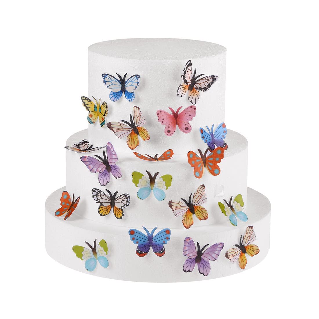 Katutude Decorazioni Commestibili Per Torte - Fiori Di Ciliegio 3D E Farfalle In Carta Di Riso - 100/300/700 Pezzi