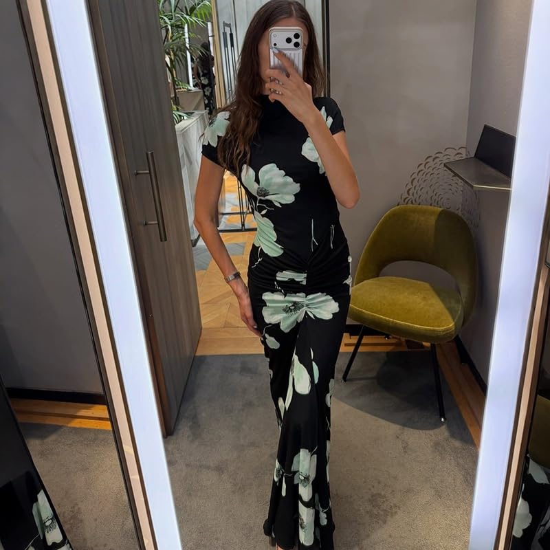 Image of Womens Sexy Maxi Dress Long Sleeve Ruched Bodycon Turtleneck Club Party Casual Wedding Dresses