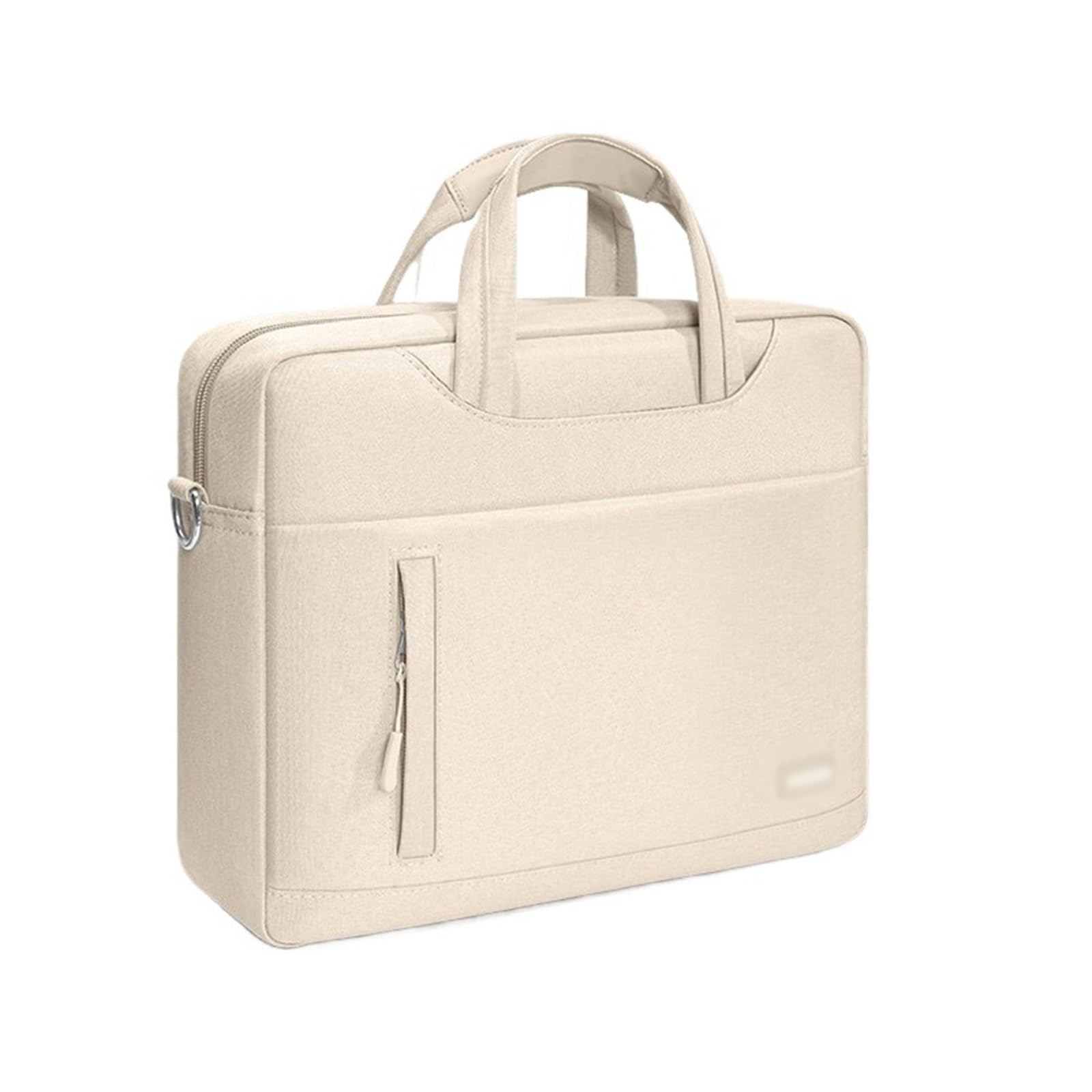 PC Maletín Maletín for Ordenador portátil, Bandolera Mensajero, Estuche de Transporte for Viajes Negocios, Trabajo Oficina(Beige,Medio)