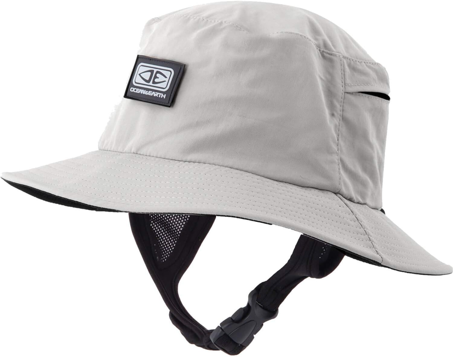 Ocean & Earth Men's Bingin Soft Peak Grey Bucket Surf Hat - Small/22.83"