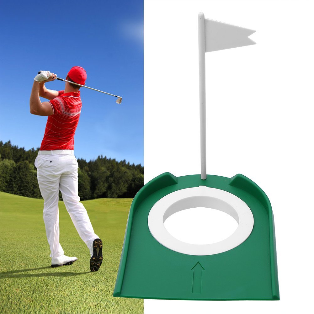 SOONHUA Tapis de Golf Intérieur/Green Putting Practice Cup Golf Putting Trou Aides à La Formation Plastique Practice Putting Indoor & Outdoors