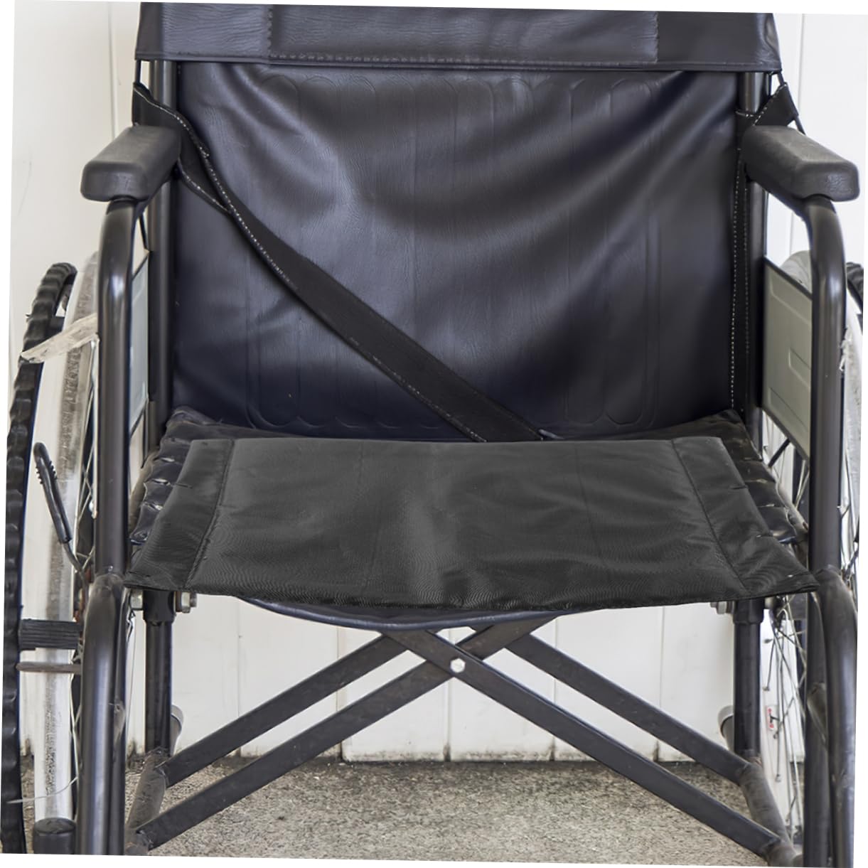 Gatuida Recambios Silla Ruedas Cojín para Sillas de Ruedas Transpirable y Antideslizante de Tela Oxford Negro, Pack de 2 Piezas para Reemplazo Cómodo y Duradero