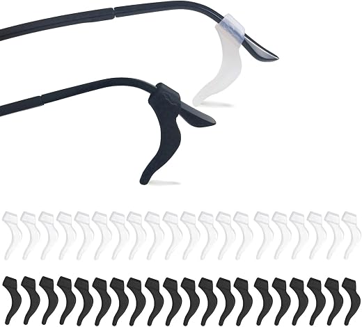 YINGFENG 16 Pairs Glasses Anti-slip Silicone Ear Clip, Glasses Holder With Storage Box, Eyeglass Ear Grips, Safety Eyewear...