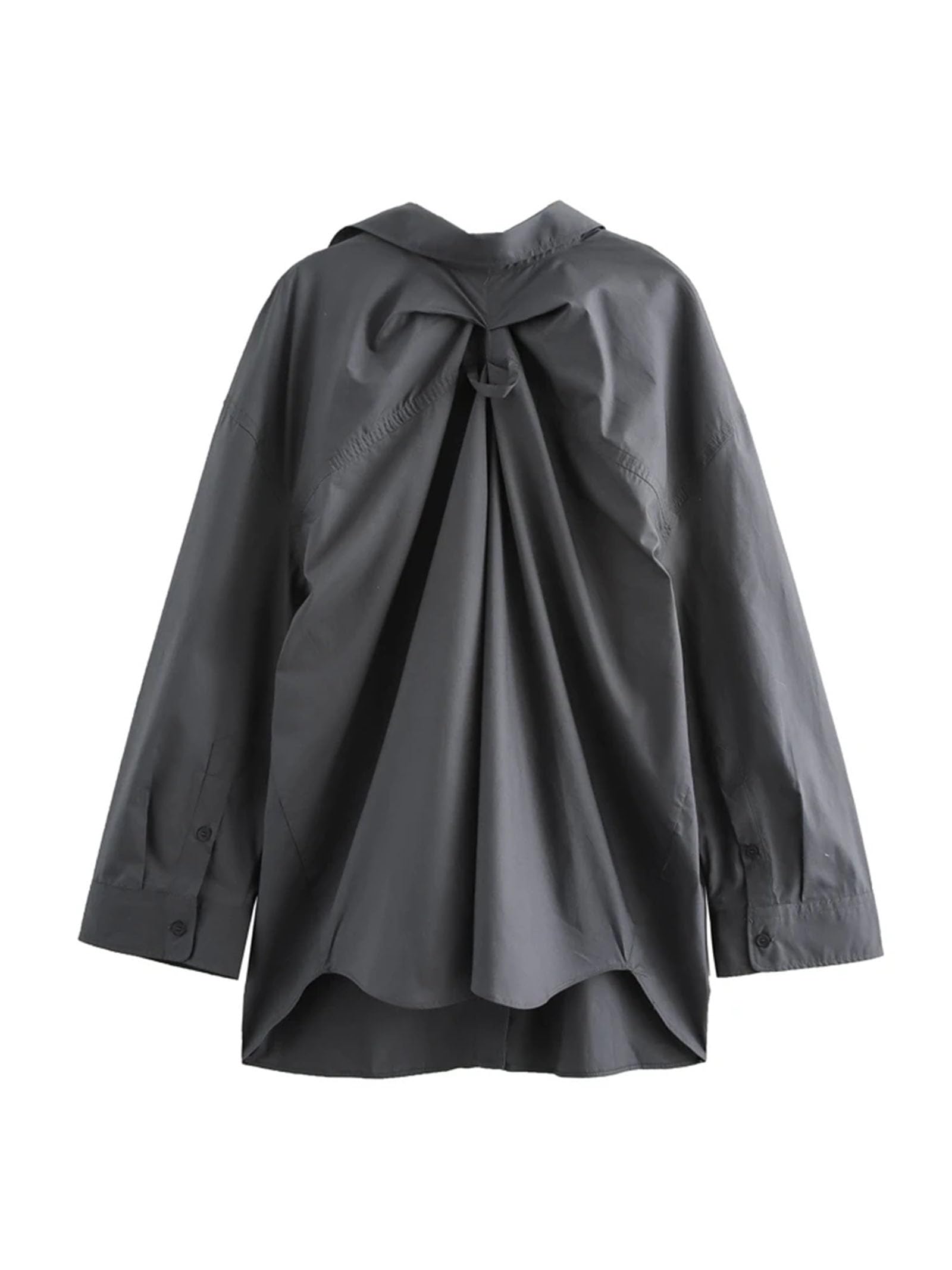 Camicette da donna con bottoni, casual, con volant, per ufficio, lavoro, camicette top per feste serali