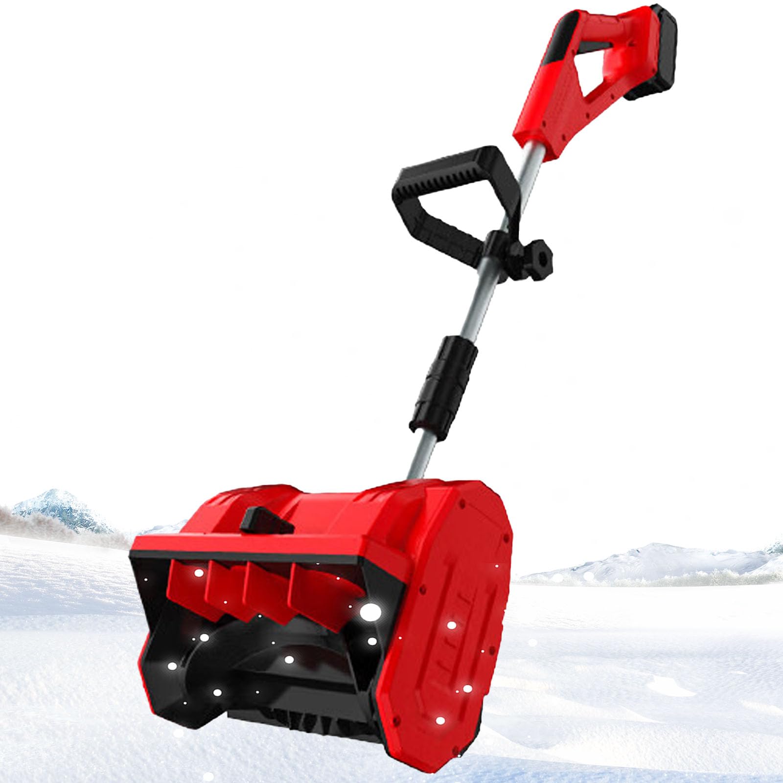 Balayeuse à neige manuelle électrique pour déblayer facilement l'allée de maison