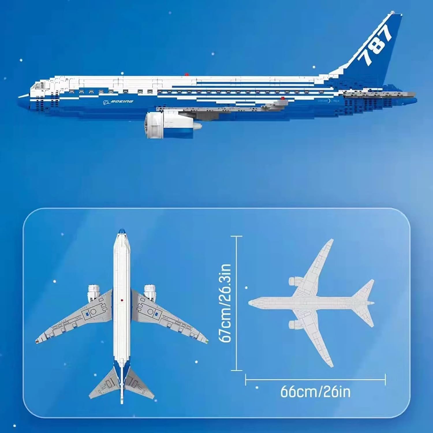 Amazon.co.jp: ジェット飛行機ブロックおもちゃ 航空シリーズ 旅客機