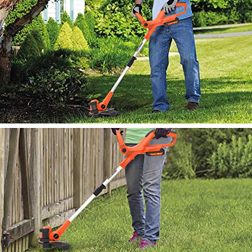 PAXCESS String Trimmer,Weed Eater,Edger Replacement Spool Line, 6 Pack Spool Line&2 Pack Spool Cap Cover Grass String Timmer,Durable&High Efficiency