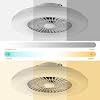 Smart LED Ceiling Light with Fan,RGB Ceiling Fan Lights, Stepless Dimming Light, 60CM Modern Fan Lighting,Ceiling Fan with RGB Light for Living Room, Dining Room, Bedroom