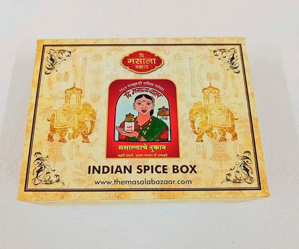 दि मसाला बझार The Masala Bazaar Spice Box Masala Dabba for gift Home & Kitchen