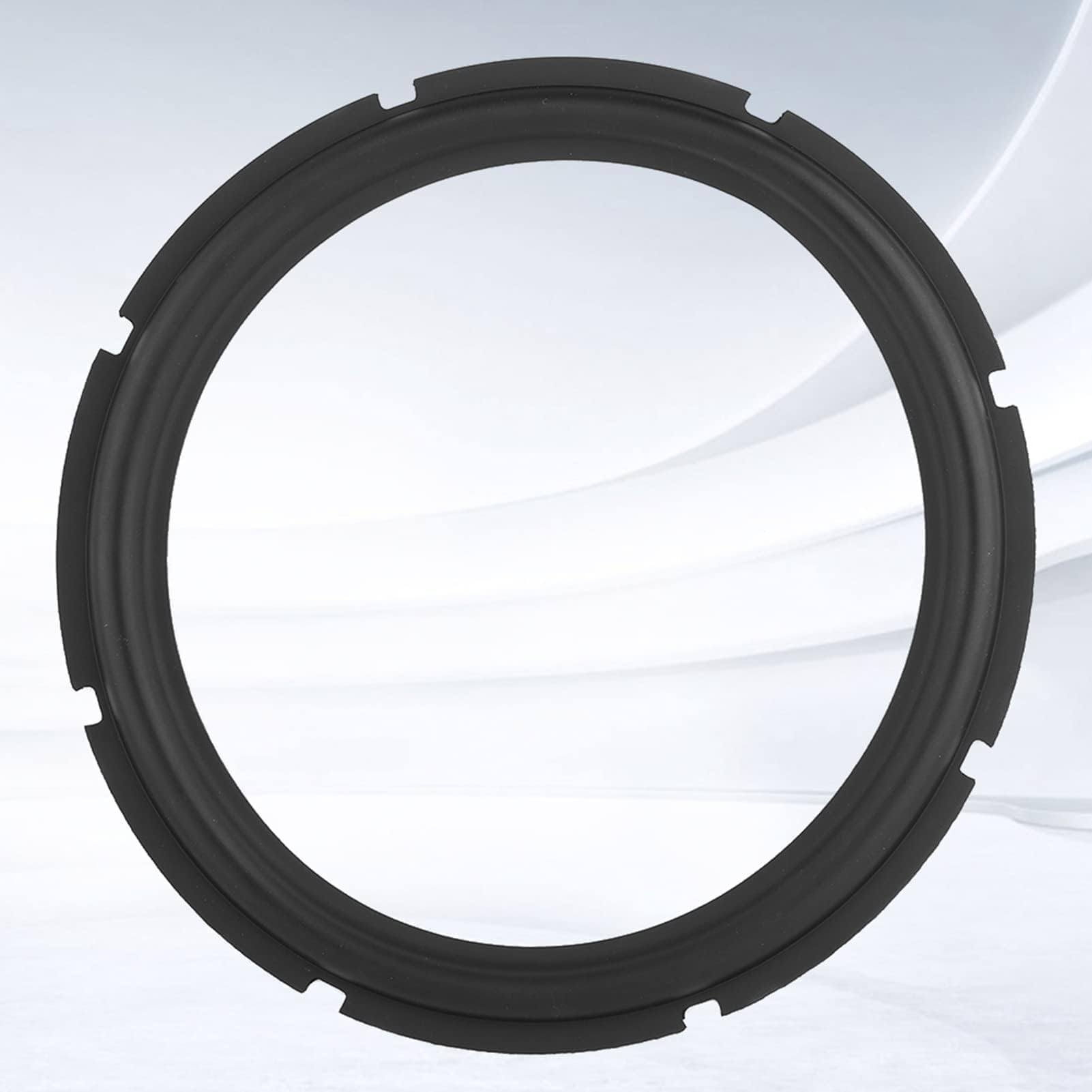 12 Pollici di Gomma Perforata Altoparlante Bordo Schiuma Subwoofer Surround Parti di Ricambio per la Riparazione 'altoparlante o Fai da Te (Nero)