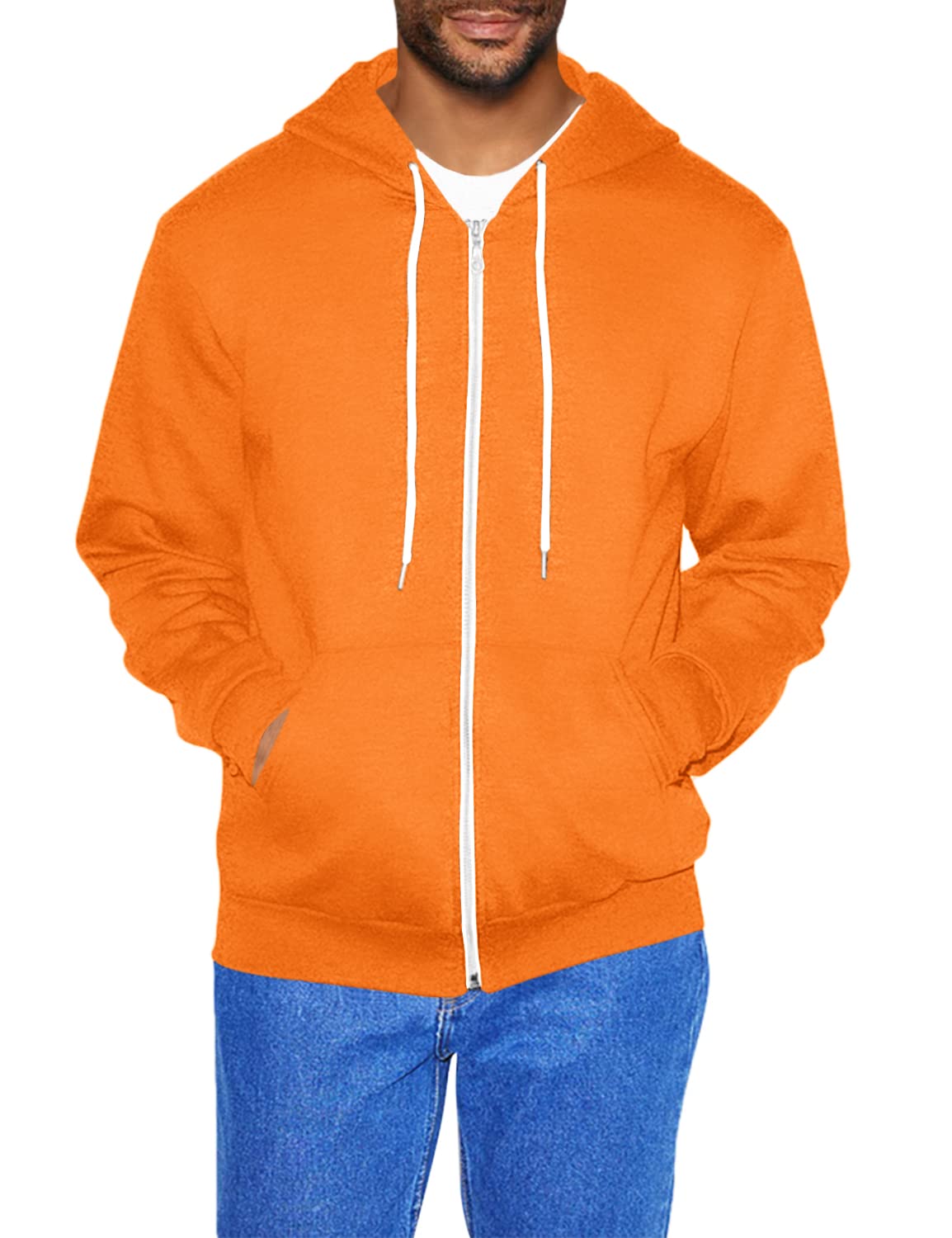 American Apparel Men's Flex Fleece Long Sleeve Zip Hoodie