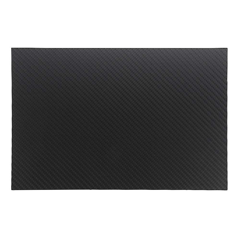 Generic 3K-Kohlefaser-Platte, 200 x 300 mm, Schwarz, 2 mm Dicke