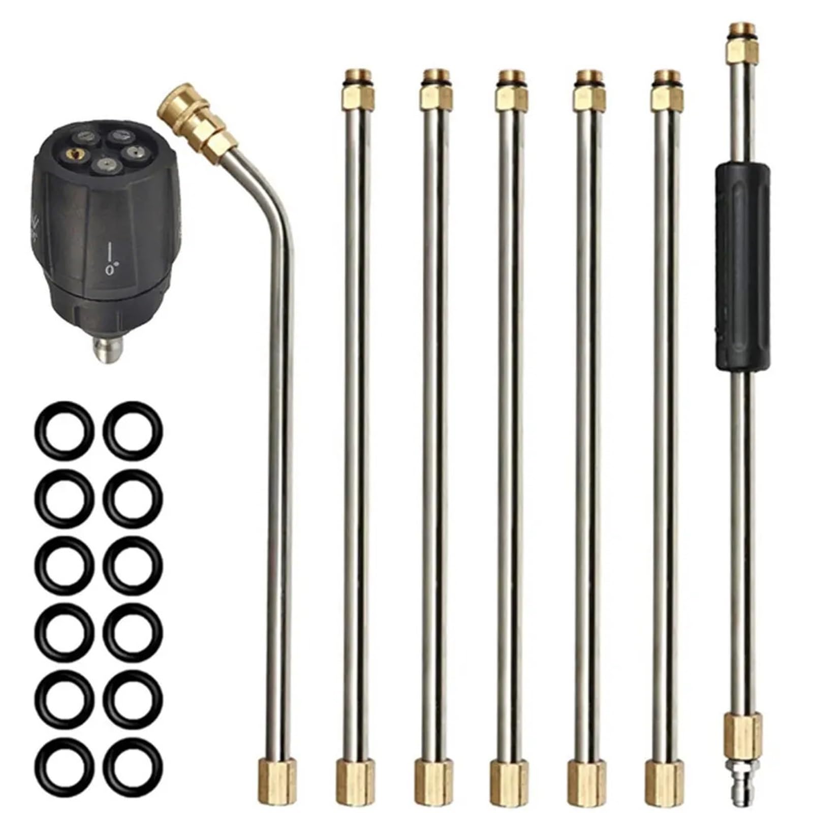 Pressure Washer Extension Wand High Pressure Washer Extension Wand Set Spear Car Nozzles Cleaning Quick Connect Tools(Colore)
