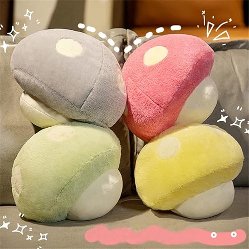 Miniatura 7 de ELONEL Almohada de felpa con forma de hongo, cojín de felpa para sofá, bonito regalo, decoración de habitación, almohada de plantas (13.7 pulgadas,