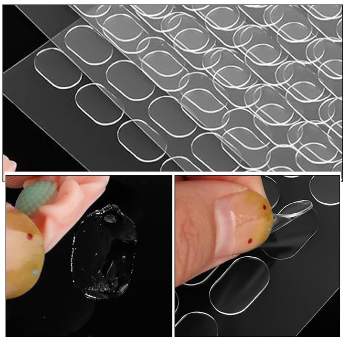 Xmas Adhesive Dots 800pcs Nano Paste Removable Double Sided